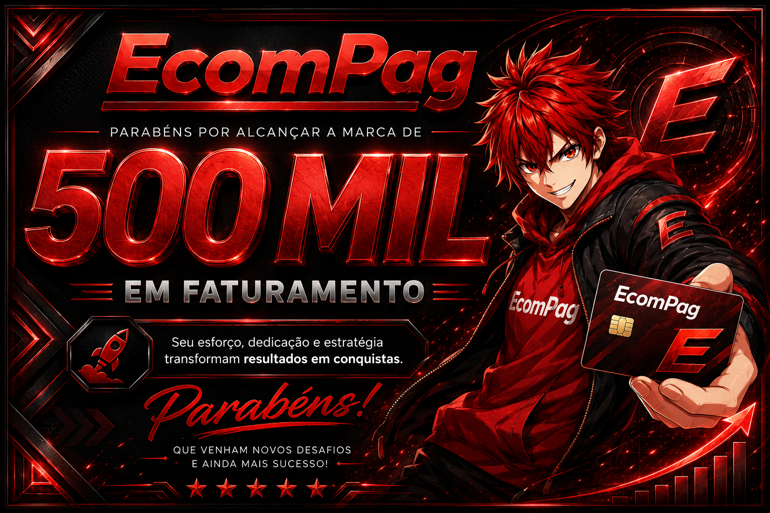 Placa de faturamento de 500 mil